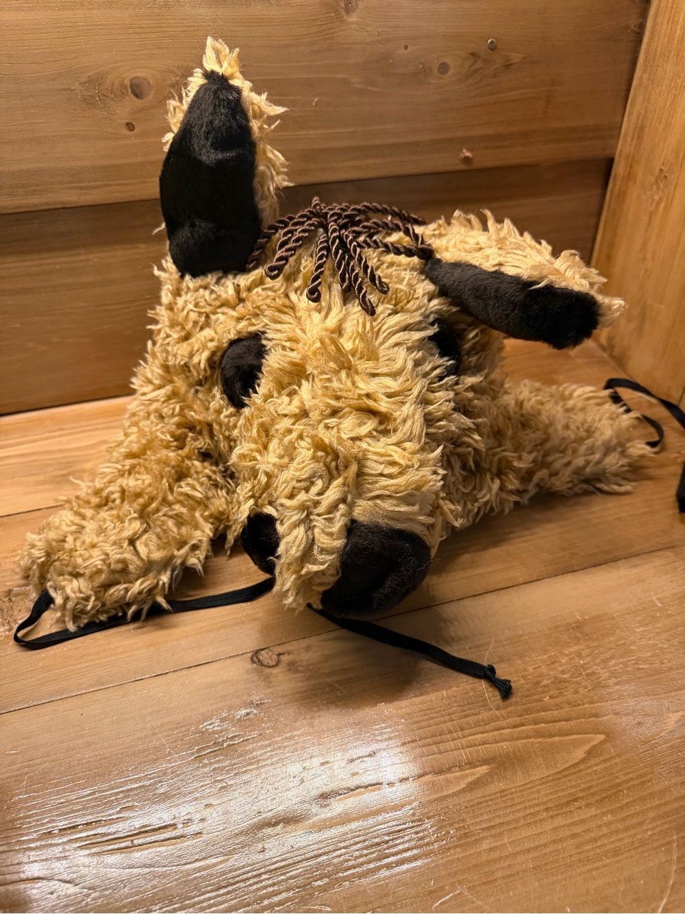 Plush Handmade Horse Hat - Tan Animal Beanie